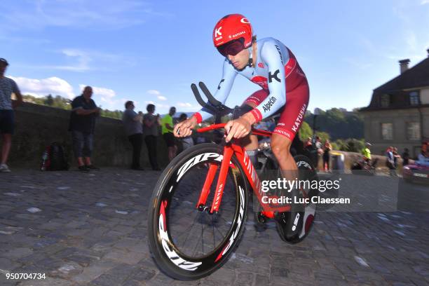 Alex Dowsett of Great Britain and Team Katusha-Alpecin / during the 72nd Tour de Romandie 2018, Prologue a 4km individual time trial stage from...