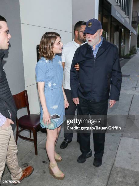 Sami Gayle and Leonard Goldberg are seen on April 23, 2018 in Los Angeles, California.