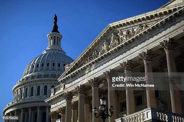 The U.S. Capitol, and U.S. Senate chamber , are shown December 23, 2009 in Washington, DC. The U.S. Senate is expected to vote on final passage of...