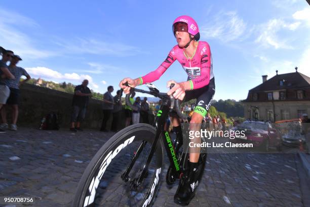 Hugh Carthy of Great Britain and Team EF Education First-Drapac p/b Cannondale / during the 72nd Tour de Romandie 2018, Prologue a 4km individual...