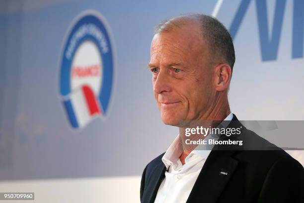 Tom Enders, chief executive officer of Airbus SE, attends the Berlin Aviation Summit in Berlin, Germany, on Tuesday, April 24, 2018. The summit...