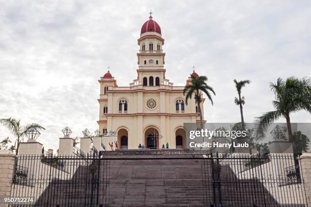 pilgrimage church, basilica of the our lady of el cobre, virgin de la caridad del cobre, in santiago de cuba, santiago de cuba province, cuba - basiliek stockfoto's en -beelden