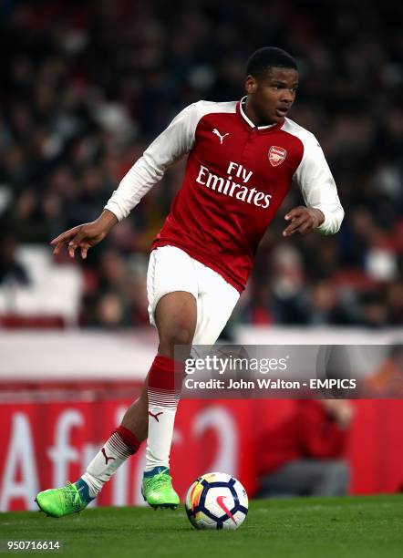 Arsenal's Vontae Daley-Campbell Arsenal v Blackpool - FA Youth Cup - Semi-Final Second Leg - Emirates Stadium .