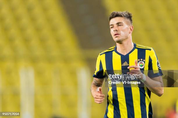 Roman Neustädter of Fenerbahce SK during the Turkish Spor Toto Super Lig match Fenerbahce AS and Antalyaspor AS at the Sukru Saracoglu Stadium on...