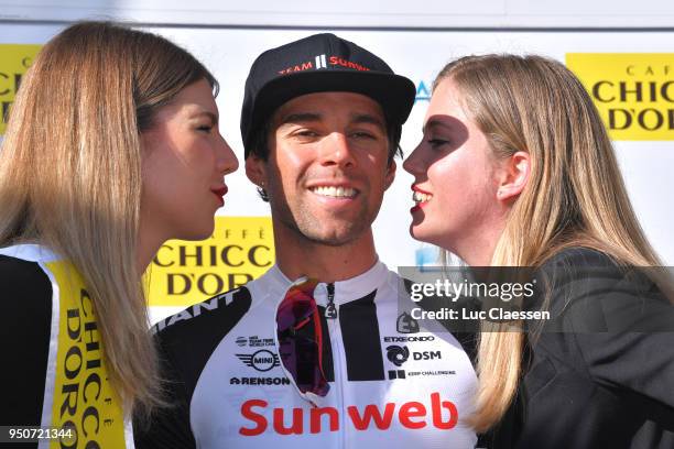 Podium / Michael Matthews of Australia and Team Sunweb / Celebration / during the 72nd Tour de Romandie 2018, Prologue a 4km individual time trial...