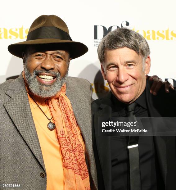 Ben Vereen and Stephen Schwartz attend the Dramatists Guild Foundation toast to Stephen Schwartz with a 70th Birthday Celebration Concert at The...