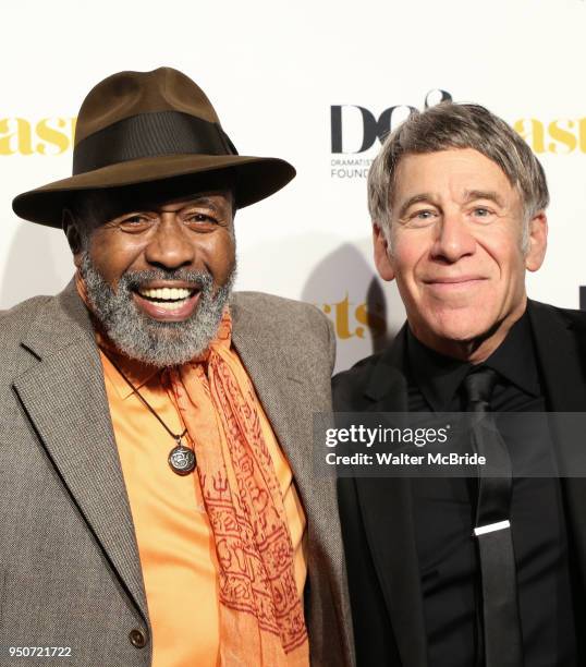 Ben Vereen and Stephen Schwartz attend the Dramatists Guild Foundation toast to Stephen Schwartz with a 70th Birthday Celebration Concert at The...