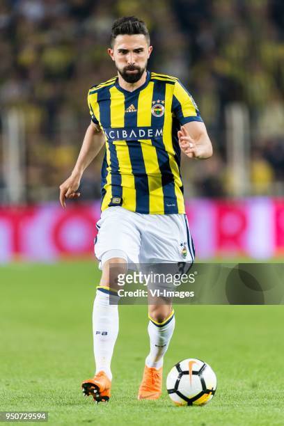Hasan Ali Kaldirim of Fenerbahce SK during the Turkish Spor Toto Super Lig match Fenerbahce AS and Antalyaspor AS at the Sukru Saracoglu Stadium on...