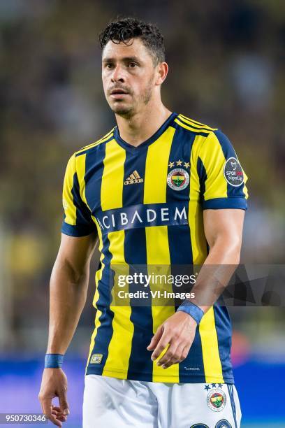 Giuliano Victor de Paula of Fenerbahce SK during the Turkish Spor Toto Super Lig match Fenerbahce AS and Antalyaspor AS at the Sukru Saracoglu...