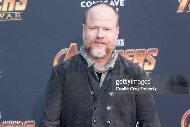 Joss Whedon attends the "Avengers: Infinity War" World Premiere on April 23, 2018 in Los Angeles, California.