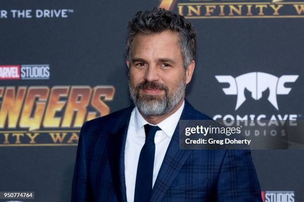 Mark Ruffalo attends the "Avengers: Infinity War" World Premiere on April 23, 2018 in Los Angeles, California.
