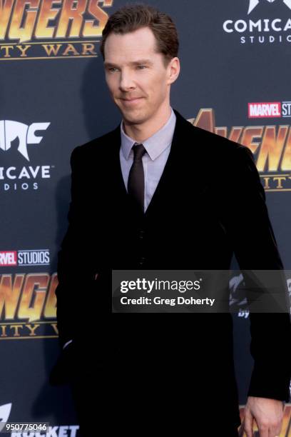 Benedict Cumberbatch attends the "Avengers: Infinity War" World Premiere on April 23, 2018 in Los Angeles, California.