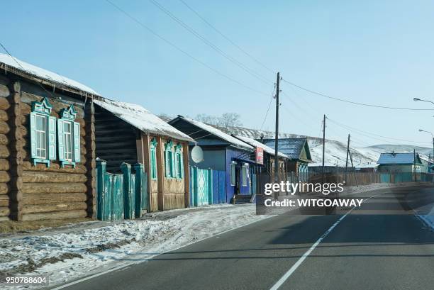 local village at ulan ude, russia - history of buryatia stock pictures, royalty-free photos & images