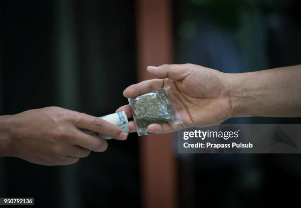 drug addict buying narcotics and paying - dealing cards stock pictures, royalty-free photos & images