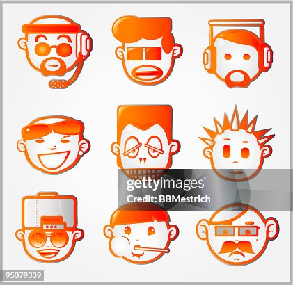 Icon faces 3 Icon faces 3