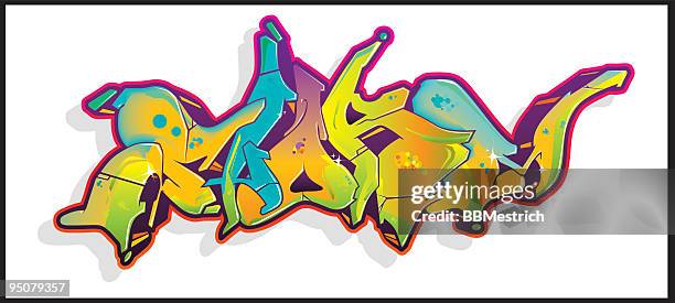 graffiti - boceto stock-grafiken, -clipart, -cartoons und -symbole