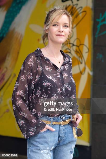 Spanish actress Maria Esteve attends the 'Hacerse Mayor Y Otros Problemas' photocall on April 24, 2018 in Madrid, Spain.