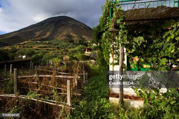 Leni village. Salina Island. Messina. Italy. Europe.