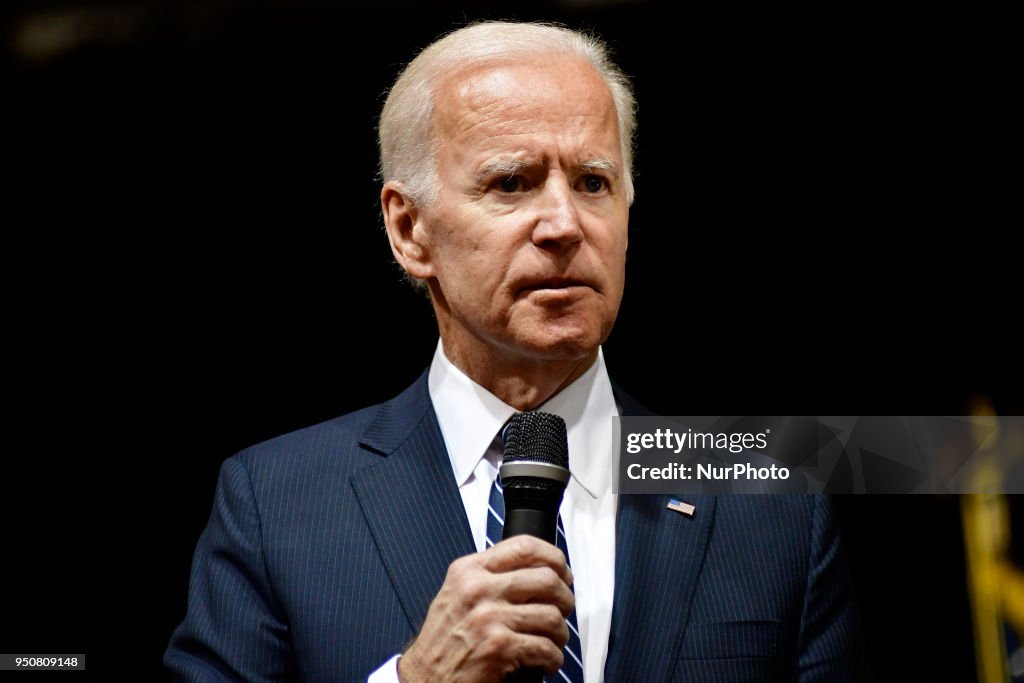 Joe Biden Speaks at Saint Joseph's University, in Philadelphia, PA