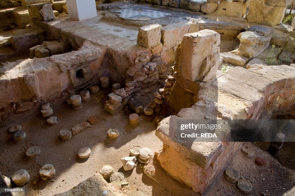 Insula Romana. Archeological site. Marsala. Sicily. Italy. Europe