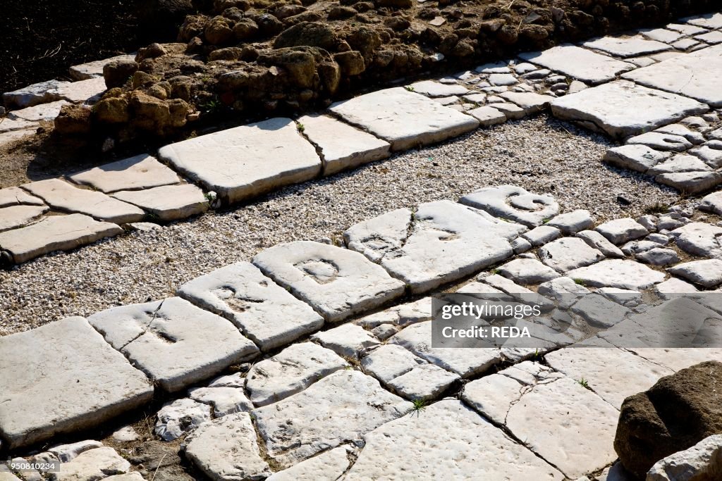 Insula Romana. Archeological site. Marsala. Sicily. Italy. Europe