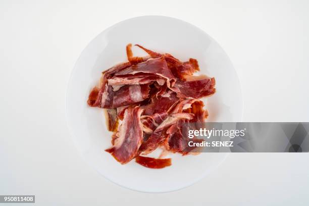 spanish ham - jamón serrano fotografías e imágenes de stock