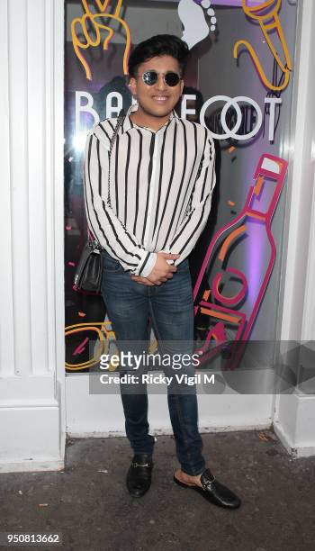 Raghav Tibrewal seen attending Barefoot House of Sole - party in Soho on April 24, 2018 in London, England.