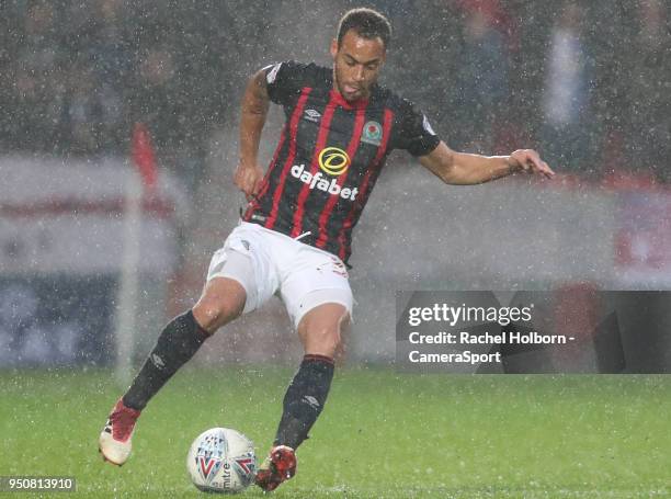 Blackburn Rovers' Elliott Bennett during the Sky Bet League One match between Doncaster Rovers and Blackburn Rovers at Keepmoat Stadium on April 24,...