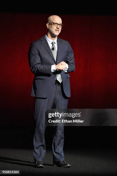 National Association of Theatre Owners President and CEO John Fithian speaks onstage during the CinemaCon 2018 State of the Industry address at The...