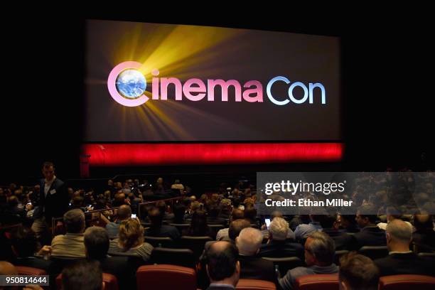 General atmosphere during the CinemaCon 2018 The State of the Industry and Walt Disney Studios Presentation at The Colosseum at Caesars Palace during...