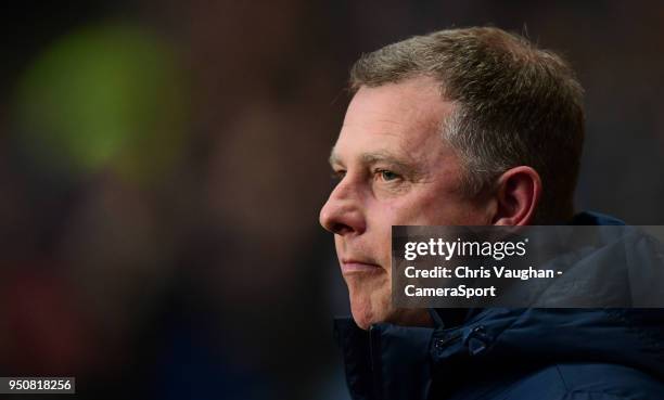 Coventry City manager Mark Robins during the Sky Bet League Two match between Coventry City and Lincoln City at Ricoh Arena on March 3, 2018 in...