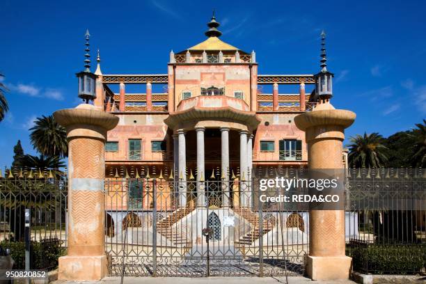 Palazzina Cinese fa�ade, Palermo, Sicily, Italy, Europe.