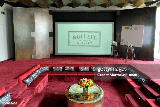 View of the meeting room at the Bulleit at Tribeca Film Festival lunch at Spring Studios on April 24, 2018 in New York City.