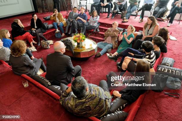 Guests attend the Bulleit at Tribeca Film Festival lunch at Spring Studios on April 24, 2018 in New York City.