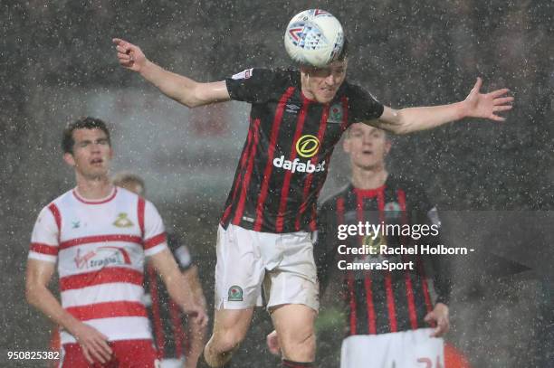 Blackburn Rovers' Richard Smallwood during the Sky Bet League One match between Doncaster Rovers and Blackburn Rovers at Keepmoat Stadium on April...