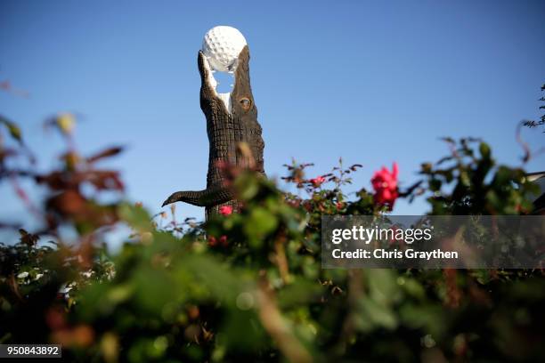 General view of the TPC Louisiana golf course prior to the Zurich Classic of New Orleans on April 24, 2018 in Avondale, Louisiana.