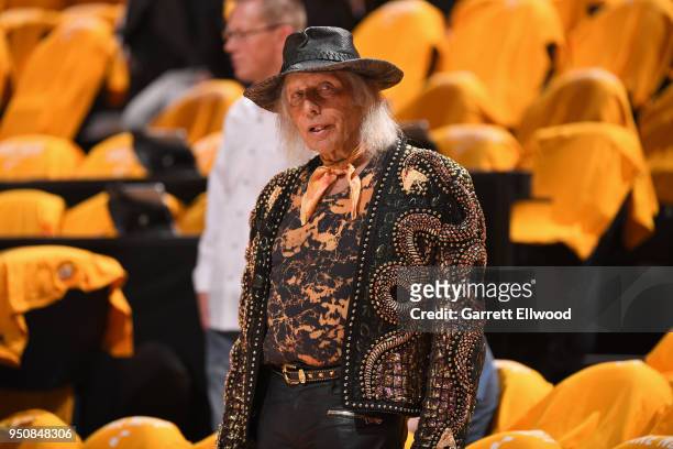 James Goldstein looks on during Game Three of Round One of the 2018 NBA Playoffs between the Oklahoma City Thunder and Utah Jazz on April 21, 2018 at...
