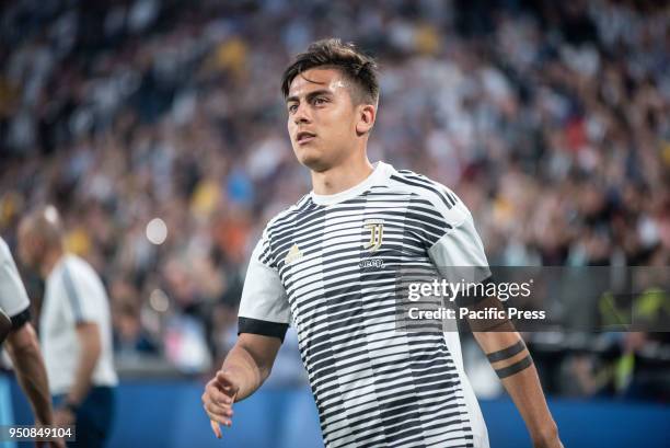 Paulo Dybala durig the Serie A match Juventus FC vs Napoli. Napoli won 0-1 at Allianz Stadium, in Turin, Italy 22nd april 2018.