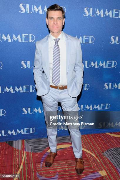 Actor Aaron Krohn attends the "Summer" Broadway Opening Night after party at New York Marriott Marquis Hotel on April 23, 2018 in New York City.