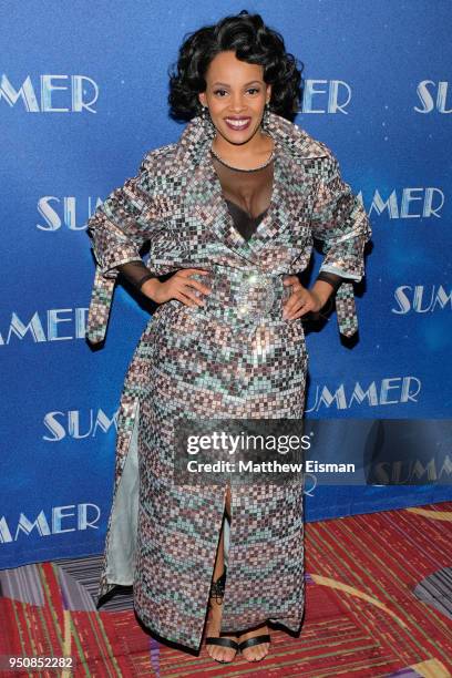 Actress Aurelia Michael attends the "Summer" Broadway Opening Night after party at New York Marriott Marquis Hotel on April 23, 2018 in New York City.