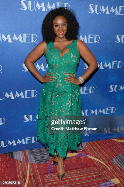 Actress Saycon Sengbloh attends the "Summer" Broadway Opening Night after party at New York Marriott Marquis Hotel on April 23, 2018 in New York City.