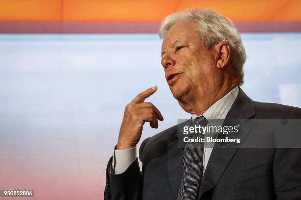 Richard Thaler, co-founder of Fuller & Thaler Asset Management Inc., speaks during a Bloomberg Television interview in New York, U.S., on Tuesday,...