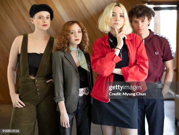 Sage Chavis, Genessa Gariano, Lydia Night and Maxx Morando) are photographed for Los Angeles Times on April 15, 2018 in Burbank, California....