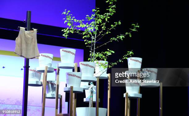 General view of stage during Tribeca Disruptive Innovation Awards - 2018 Tribeca Film Festival at Spring Studios on April 24, 2018 in New York City.