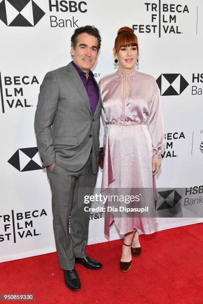 Brian d'Arcy James and Molly Ringwald attend the screening of "All These Small Moments" during the 2018 Tribeca Film Festival at SVA Theatre on April...