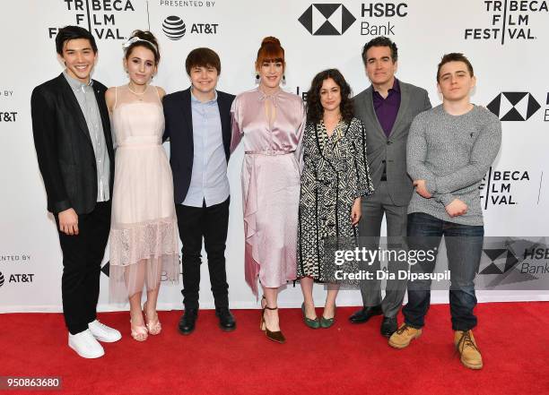 Connor Johnston, Harley Quinn Smith, Brendan Meyer, Molly Ringwald, Melissa Miller Costanzo, Brian d'Arcy James ad Sam McCarthy attend the screening...