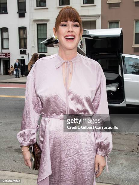 Actress Molly Ringwald arriving to the screening of 'All These Small Moments' during the 2018 Tribeca Film Festival at SVA Theatre on April 24, 2018...