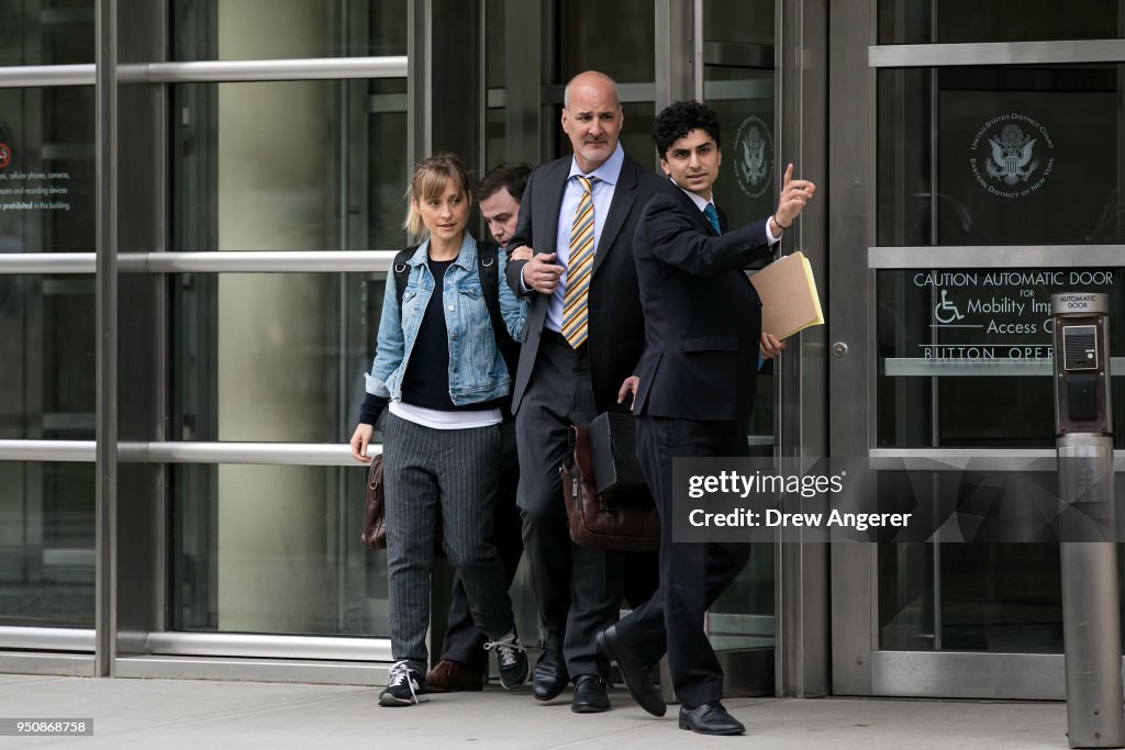 Actress Allison Mack Appears In Court Over Case Involving Alleged Sex Cult