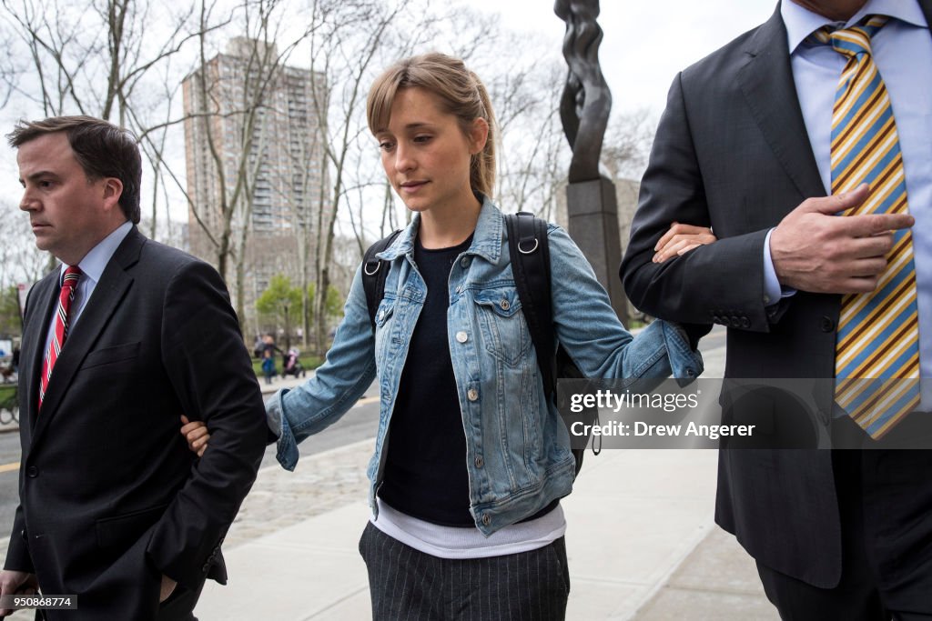 Actress Allison Mack Appears In Court Over Case Involving Alleged Sex Cult