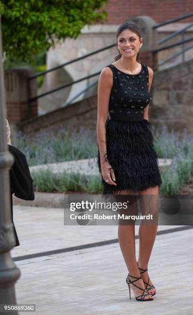 Linda Morselli seen attending the Rosa Clara fashion show during Barcelona Bridal Week 2018 held at the Recinte Modernista de Sant Pau on April 24,...